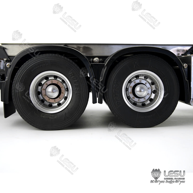 1/14 truck toy aluminum alloy front wheel hub wide tire W-2053 Tamiya tractor universal modified model accessories