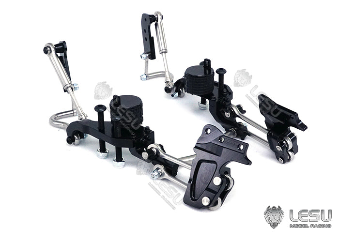 1/14 simulation truck model Tamiya modified accessories X-8022-B steering axle shock absorber airbag suspension LESU