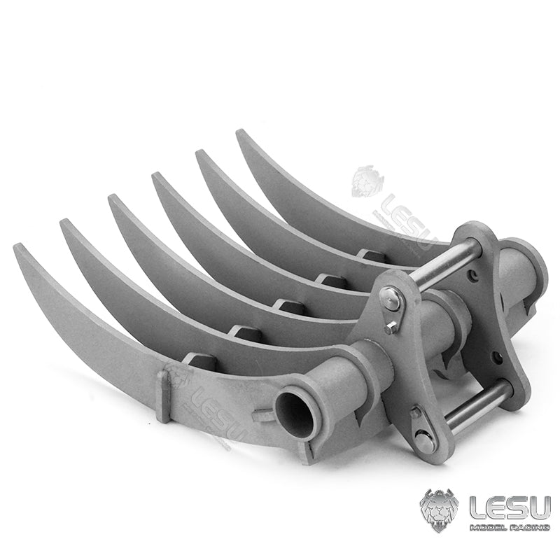 LESU 1/14 simulation hydraulic excavator PC360, wheel excavator, small short tail modified quick-detach metal rake bucket accessories