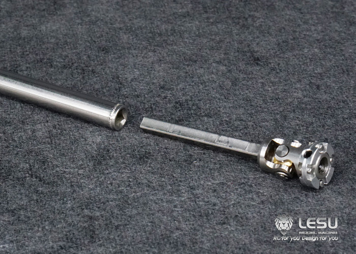 LESU 1/14 RC truck model toy CVD stainless steel welding flange drive shaft Tamiya tractor climbing car model 5MM shaft