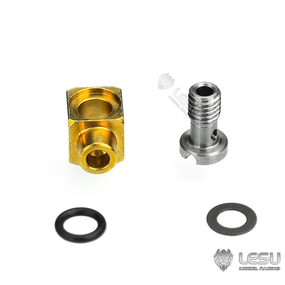 LESU modified stainless steel precision elbow M3 oil nozzle suitable for 2*1MM brass pipe oil pipe installation