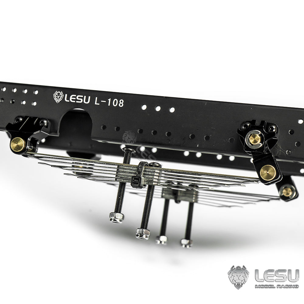 1/14 truck Tamiya tractor X-8011 simulation straight steel plate power bridge front suspension mud head DIY model LESU