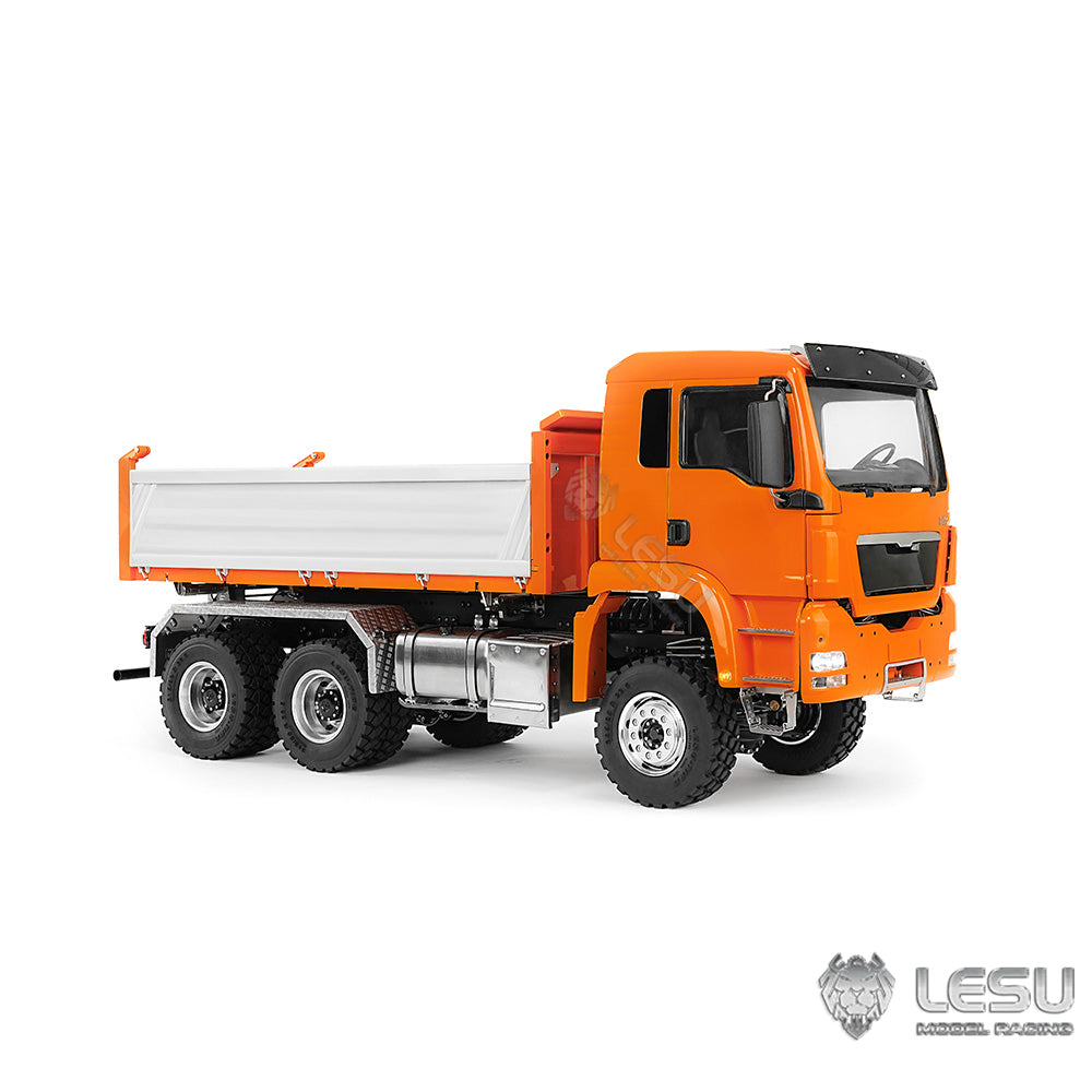 LESU 1/14 hydraulic three-way dump truck toy full drive 6X6 high torque dump truck