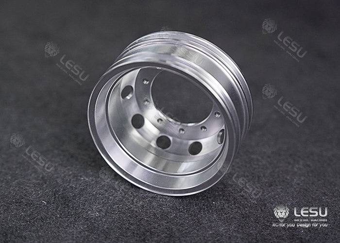 1/14 truck aluminum alloy metal wheel hub W-2048 new wheel side reduction rear axle dedicated model LESU