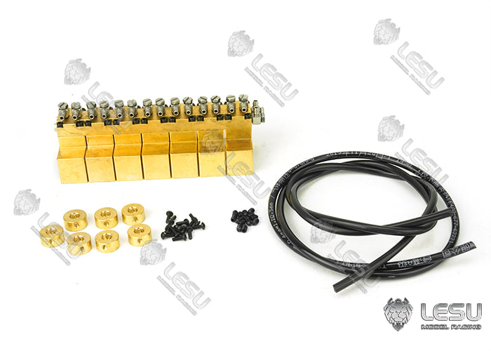 LESU hydraulic model multi-position reversing valve 1-7-way multi-way oil valve upgrade modification accessories or DIY
