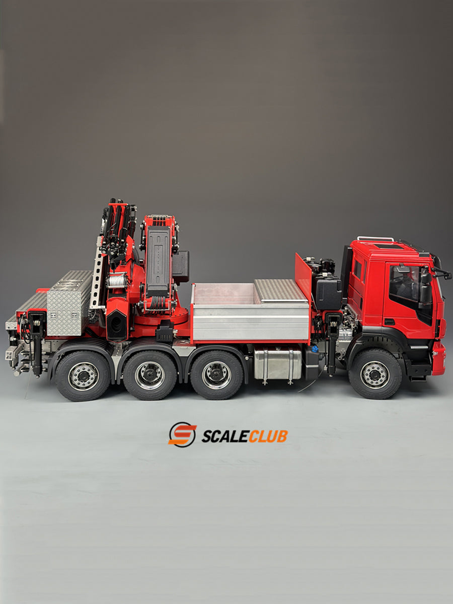 Scaleclub 1/14 Iveco 8x8 with rear steering F1650 truck crane