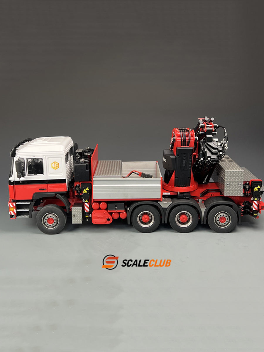 Scaleclub 1/14 MAN F2000 8x8 with rear wheel steering F1650 truck crane full metal remote control