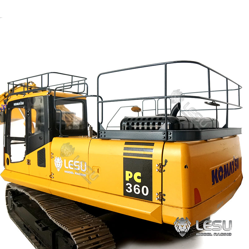 LESU 1/14 PC360 construction excavator cab body metal guardrail