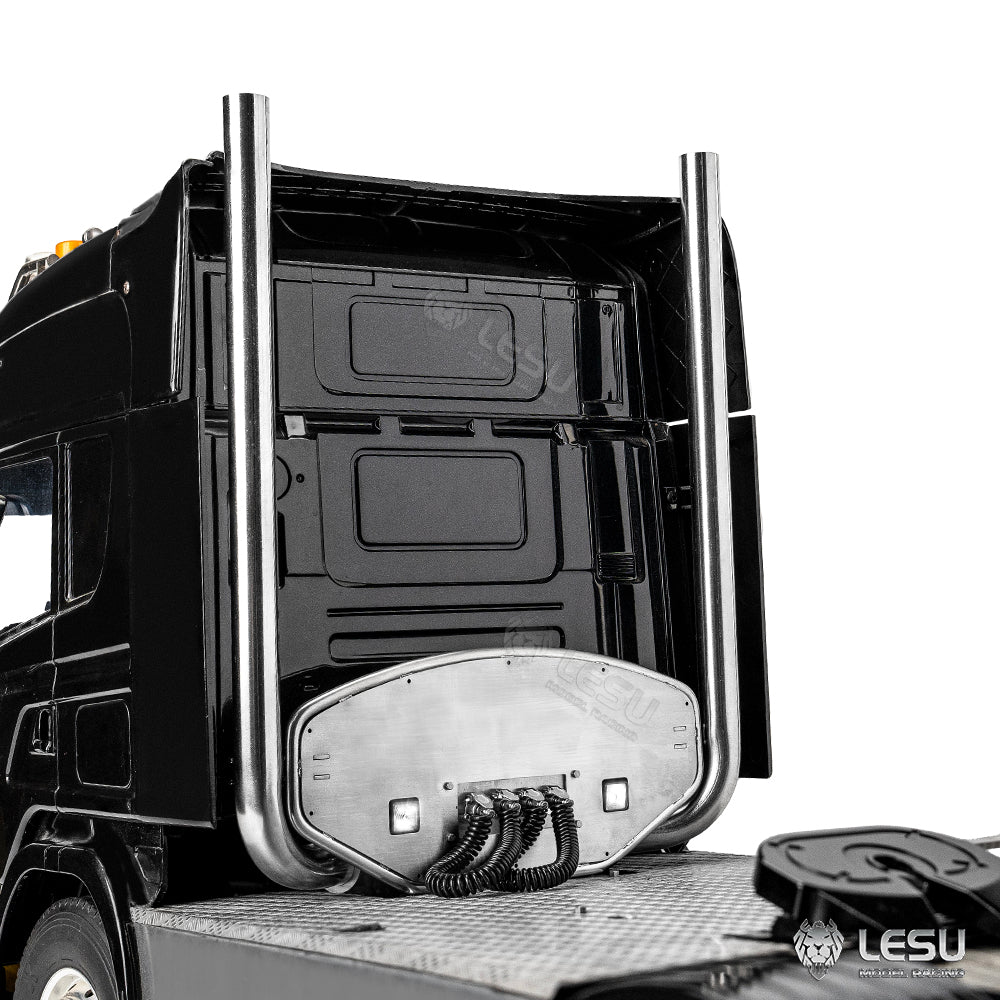 LESU1/14 Tamiya tractor truck DIY modified car model exhaust pipe assembly double hole chimney