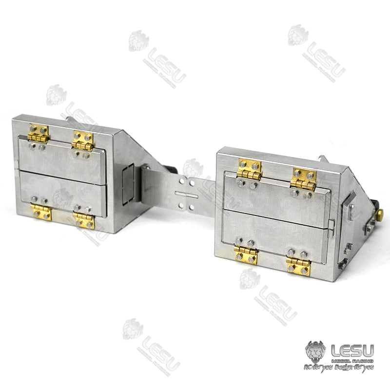 1/14 Tamiya Toys FH16 Sand Spreader FH16 Metal Tool Box Side Decoration Upgrade Parts LESU Model