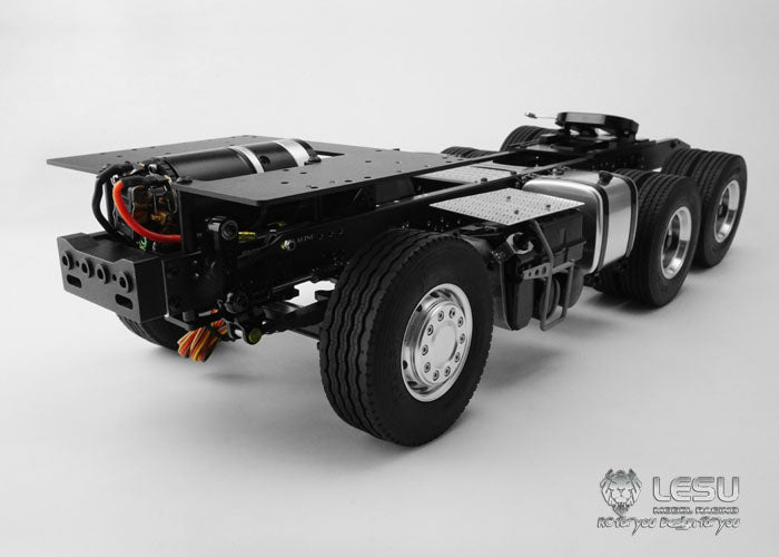 LESU 1/14 Tamiya benz1851 3363 tractor truck 6X4 metal chassis remote control model truck modification