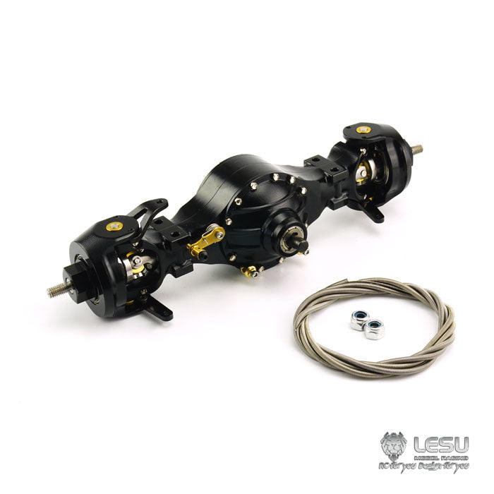 1/14 truck Tamiya tractor axle Q-900 series differential lock flange bridge mud army truck DIY model LESU