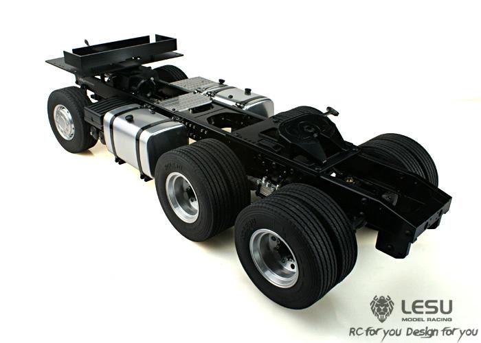 LESU 1/14 Tamiya tractor truck 6X4 remote control model toy finished car Tamiya original hole beam L-102