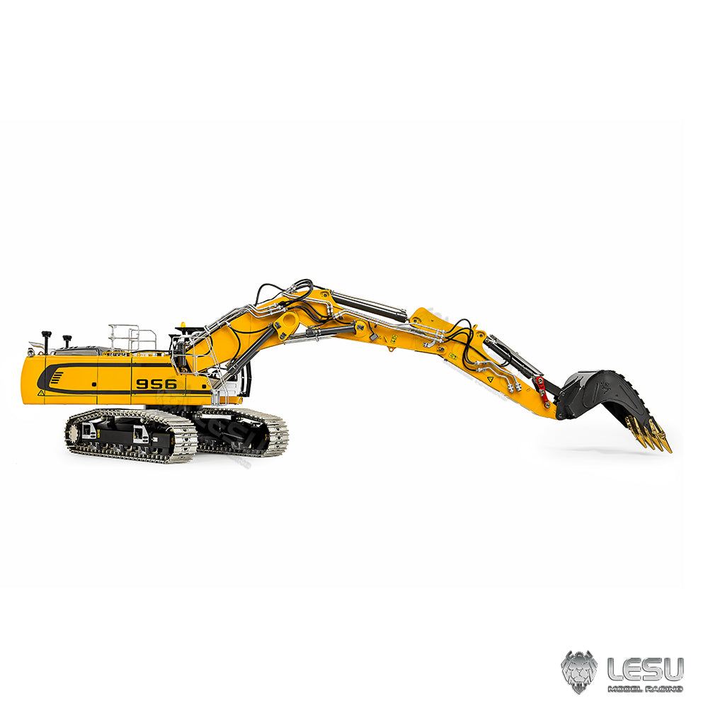 LESU 1/14 LR956 three-section arm hydraulic remote control model excavator BA-B0040 motor drive version double pump 7 valves