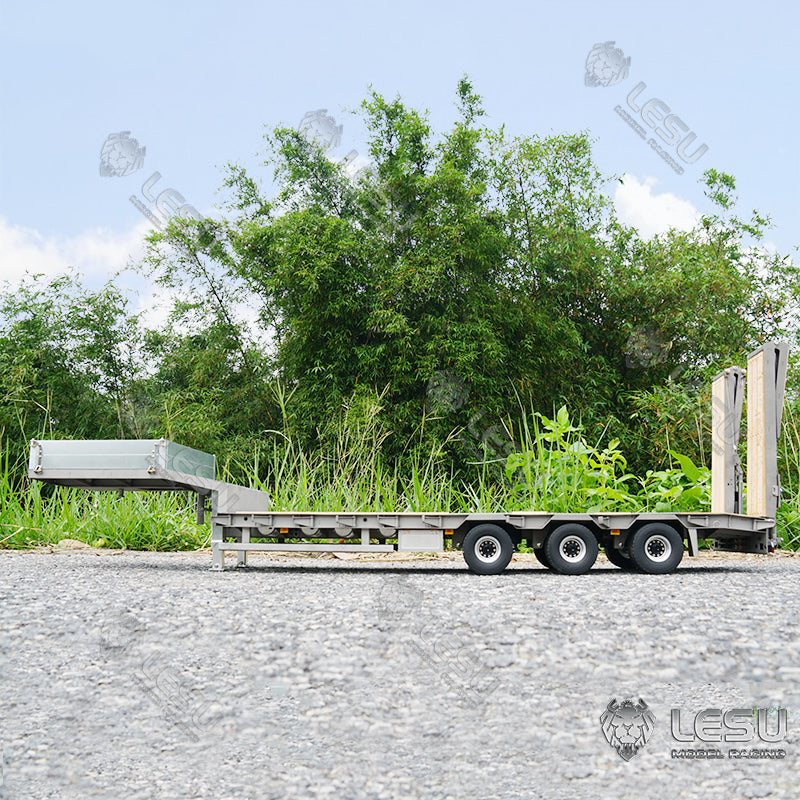 LESU 1/14 Tamiya hydraulic lift tailgate engineering trailer high load airbag suspension small wheel semi-trailer LS-A0020