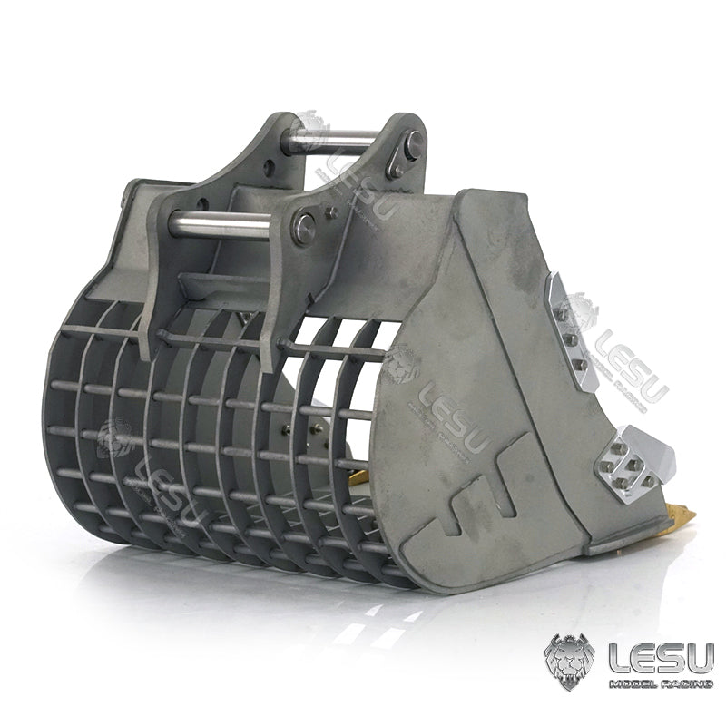 LESU 1/14 simulation hydraulic excavator PC360, wheel excavator, small short tail modified quick-release grille bucket accessories