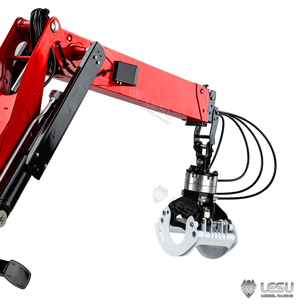 1/14 Truck Tractor Model Hydraulic Truck Crane Timber Crane with Flying Arm LS-A0002 Tamiya 8-way Valve