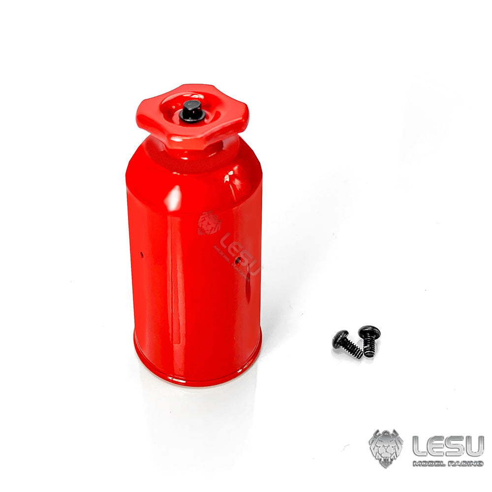 LESU 1/14 Hydraulic Remote Control Toy Heavy Backhoe Bucket Excavator Decorative Fire Extinguisher Nitrogen Bottle Metal DIY Modified Accessories