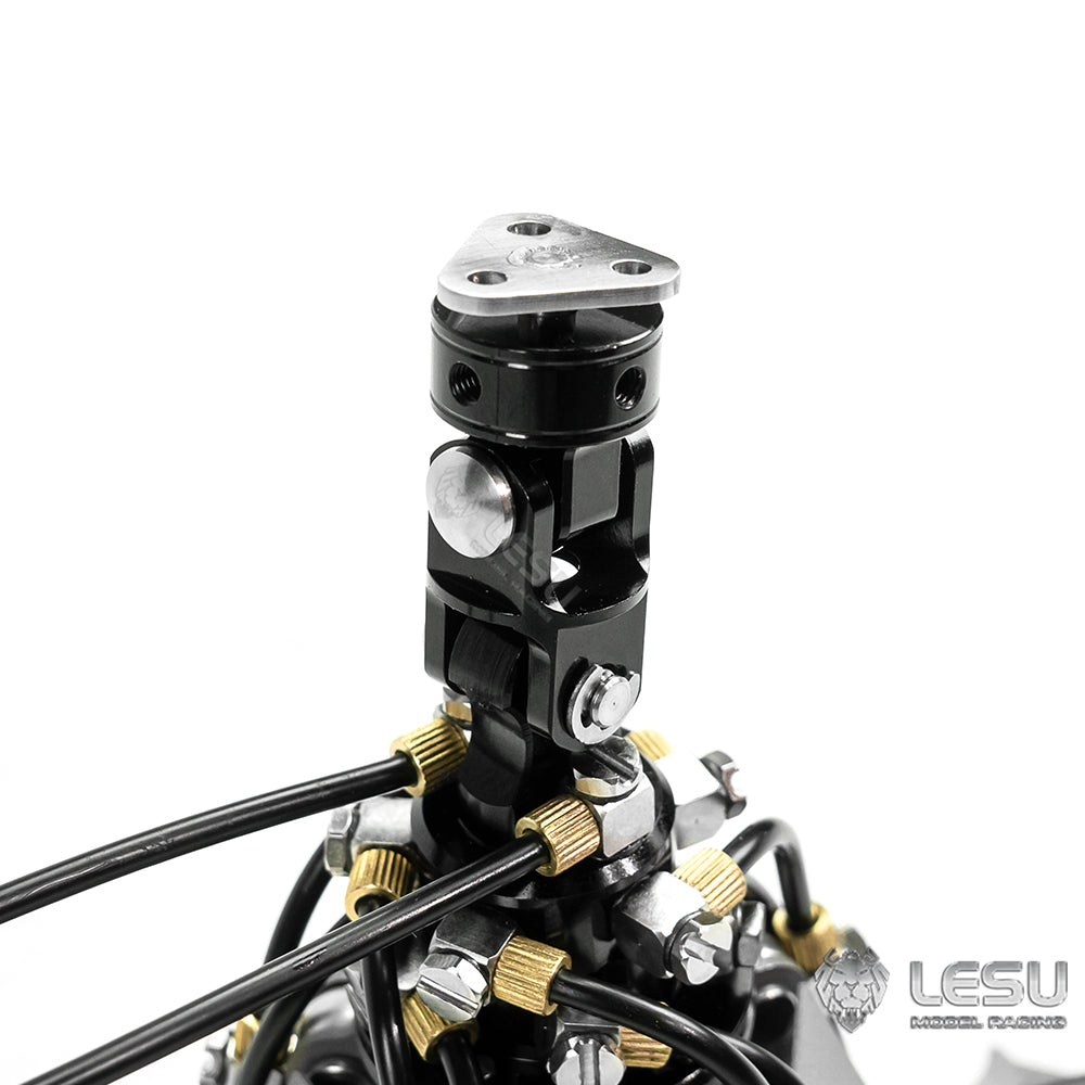 LESU 1/14 construction machinery remote control truck with crane model toy modification and upgrade hydraulic metal grab attachment
