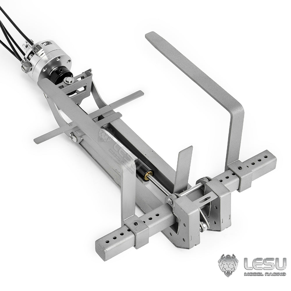 LESU 1/14 Truck Remote Control Model Metal Toy Hydraulic Truck Crane Folding Fork LS-A0048