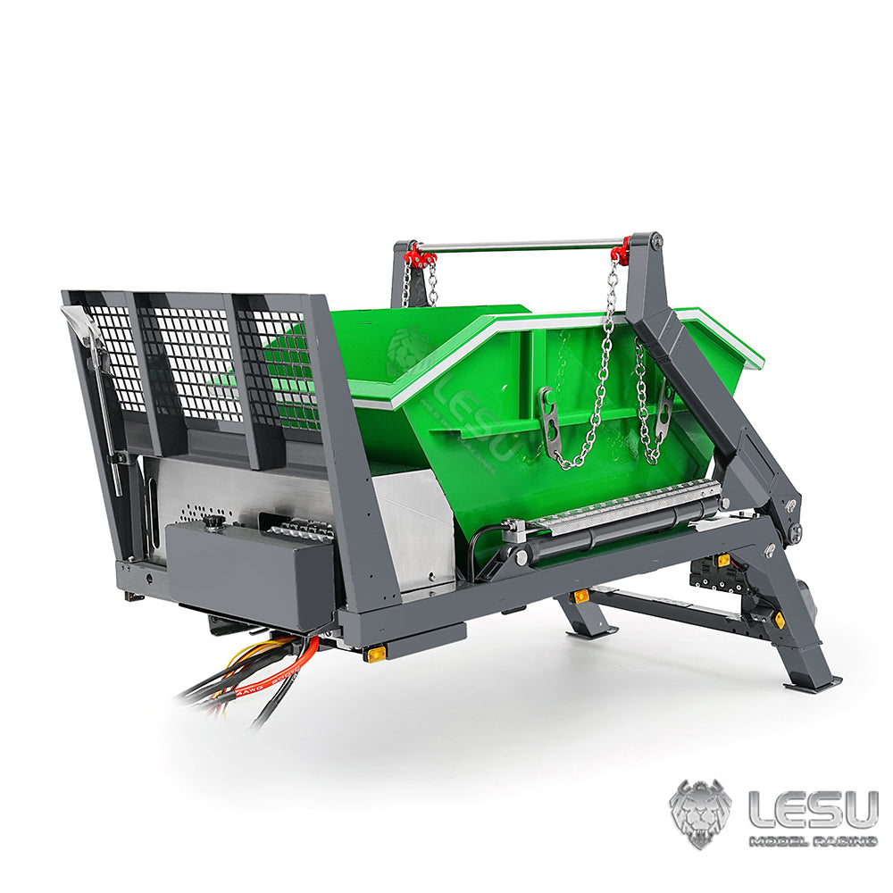 LESU 1/14 Truck 4*4 Hydraulic 4 Valve Rocker Tipper Loader High-end Neat Integrated Welded Copper Pipe