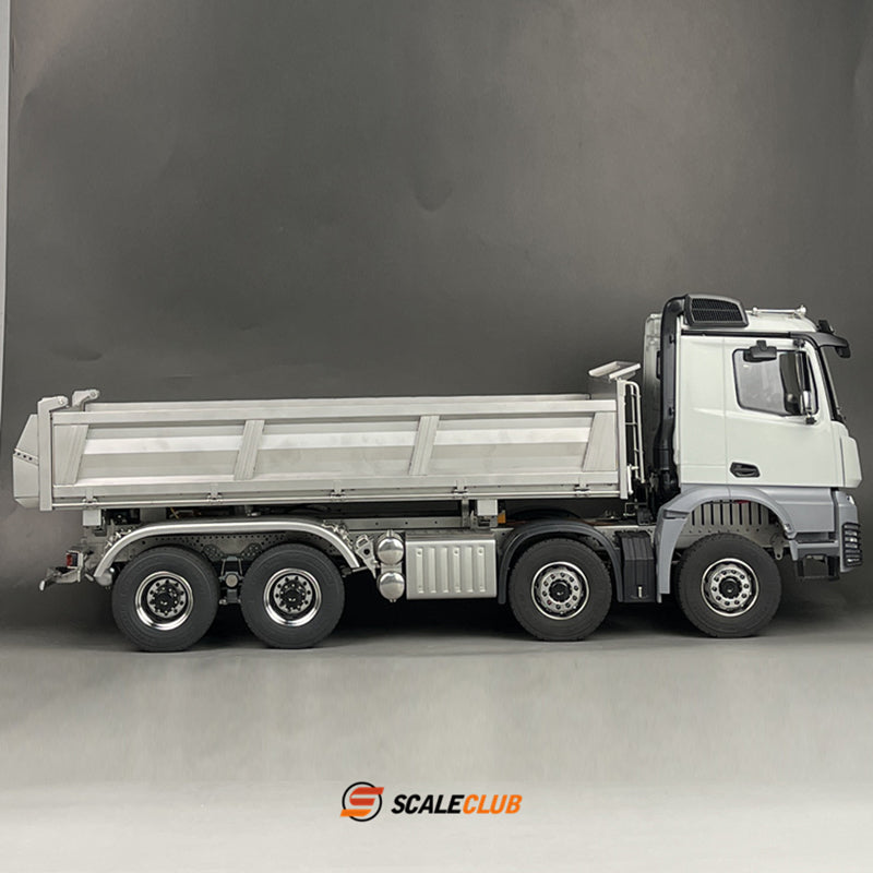 Scaleclcub Model RC 1/14 Mercedes Arocs 8x8 3-way Hydraulic Dump Truck Model