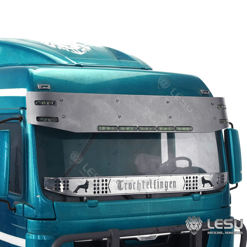 For 1/14 RC Tamiya TGX tractor truck model sun visor lighting set upgrade accessories LESU S-1304-A C