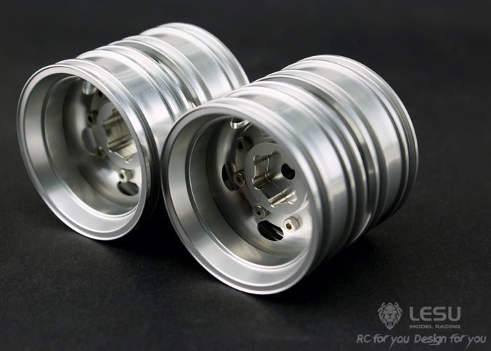 1/14 Truck rear wheel hub W-2010 Tamiya tractor aluminum alloy wheel hub DIY mud truck model accessories LESU