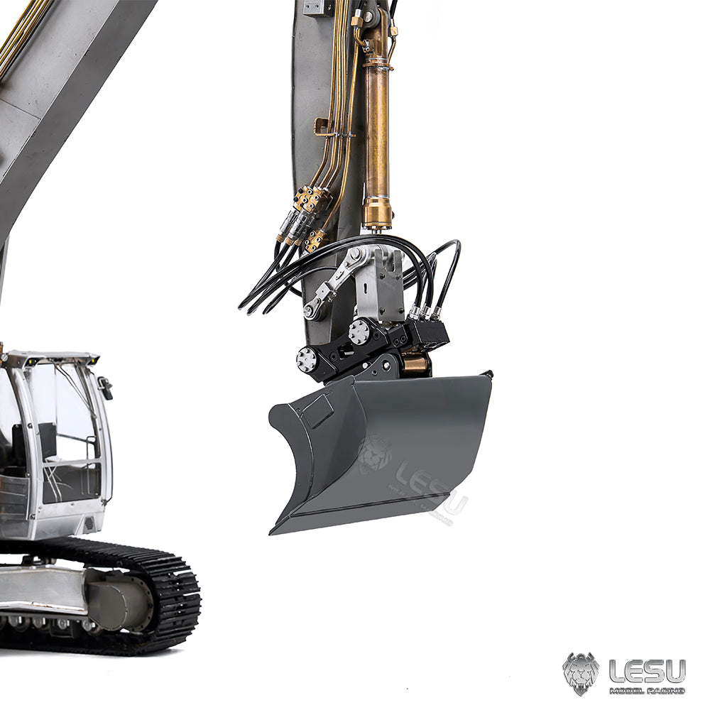 LESU 1/14 Hydraulic Excavator Wide Bucket Toothless Bucket AT-C0069 Sheet Metal Process Simulation Model Accessories