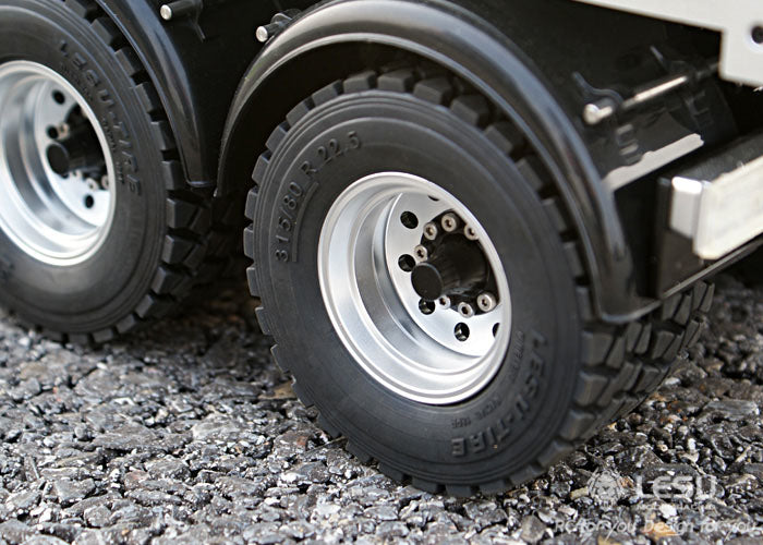 LESU1/14 Hino simulation truck 6X6 three-axle drive hydraulic dump truck differential lock axle remote control model