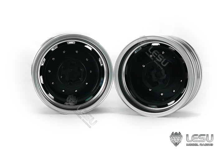 1/14 truck toy aluminum alloy CNC made front wheel hub W-2051 Tamiya tractor model accessories
