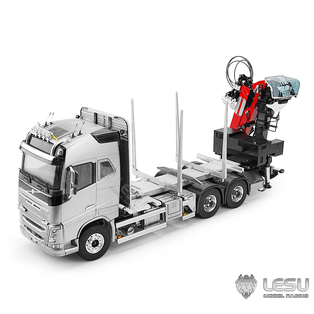 LESU 1/14 truck model FH16 6*6 timber crane complete vehicle without cab Tamiya timber truck