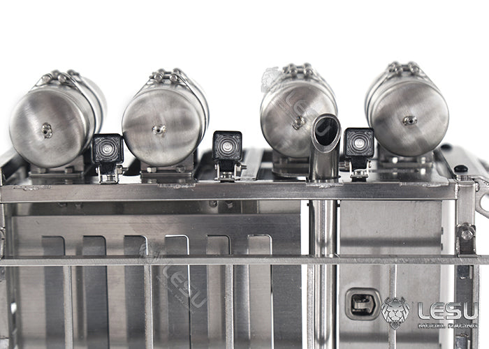 LESU 1/14 Tamiya Truck Simulation Model Heavy Duty Tractor Truck Metal Equipment Rack G-6177 Modified Car Parts