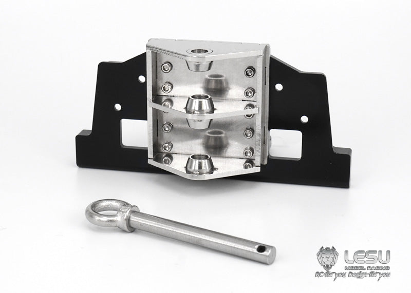 LESU Metal Front Bumper with Coupler Winch Set G-6143 for Tamiya TGS 1/14 RC Truck Model Toy Upgrade Simulation Decoration Parts