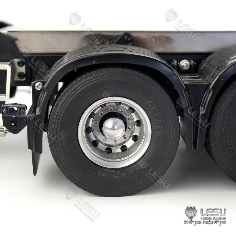 1/14 truck toy aluminum alloy front wheel hub wide tire W-2053 Tamiya tractor universal modified model accessories