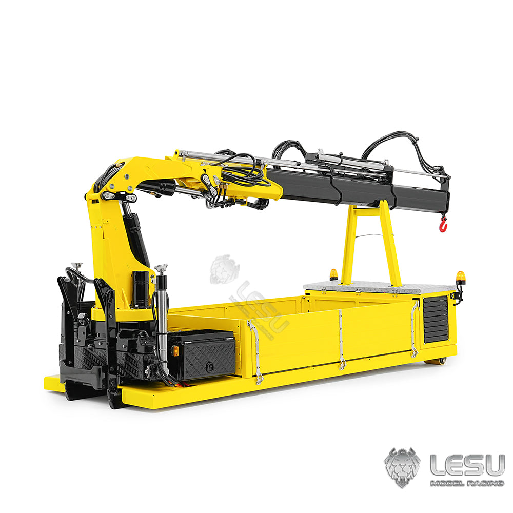 LESU 1/14 Truck 8X8 Roll-on/Roll-off Truck Upgrade Kit Fully Unloaded 7-Valve Truck-mounted Crane Ballast Bucket Assembly