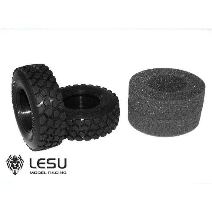 1/14 truck Tamiya tractor gravel tire skin mud dump truck 85MM diameter tire LESU model