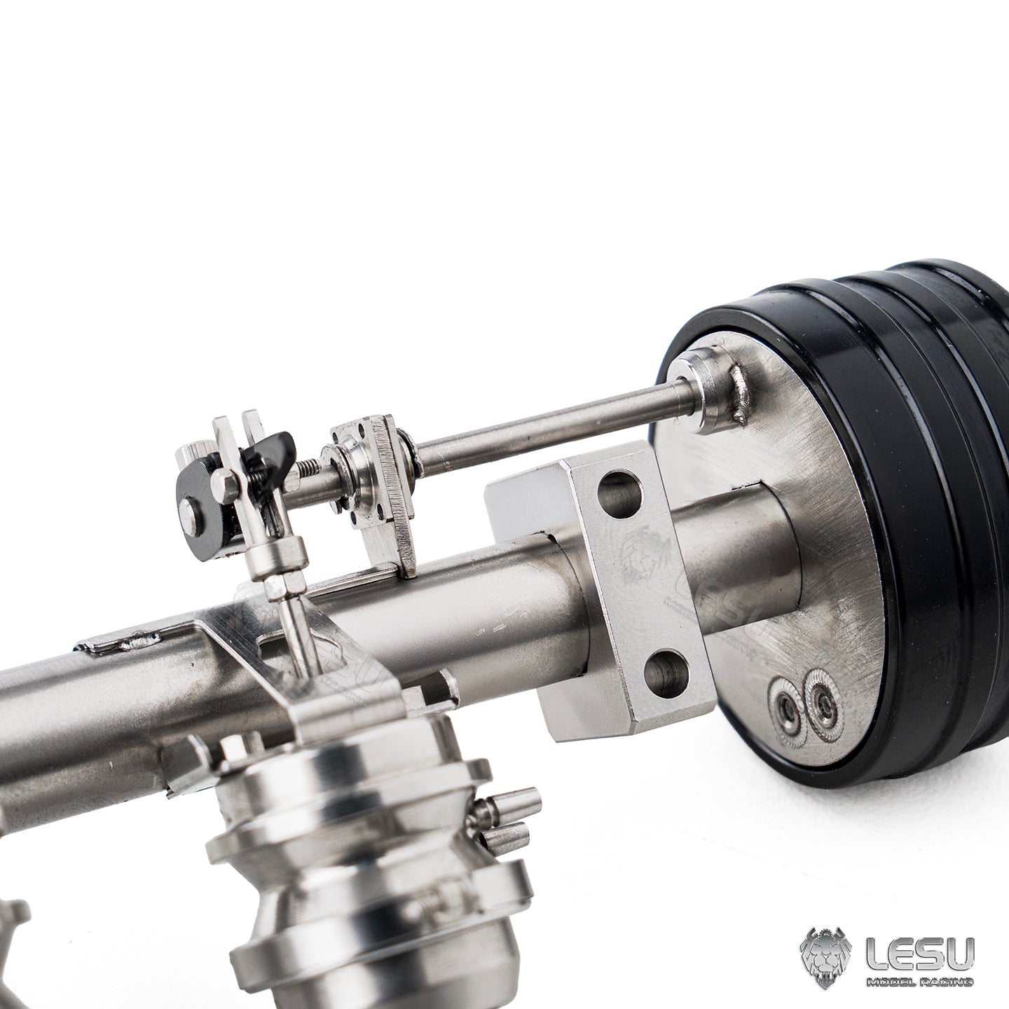 LESU 1/14 model drum brake non-powered two-wheel axle (brake state) Q-9072-A