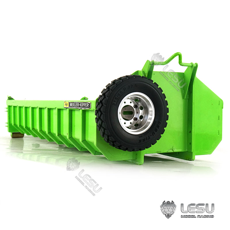 LESU 1/14 Tamiya dump truck simulation model engineering truck bucket installation spare tire rack DIY modified accessories