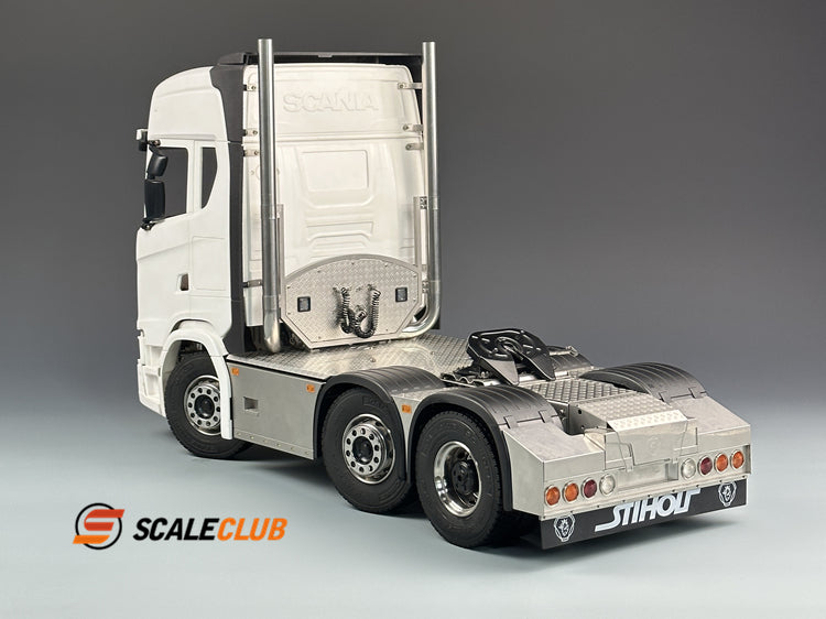 Scaleclub 1/14 Tamiya Scania 770S R620 R730 6x2 chassis with two-wheel steering and rear axle lift
