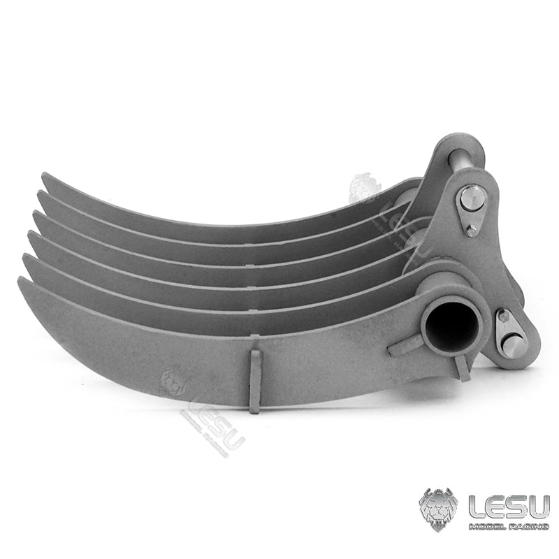 LESU 1/14 simulation hydraulic excavator PC360, wheel excavator, small short tail modified quick-detach metal rake bucket accessories