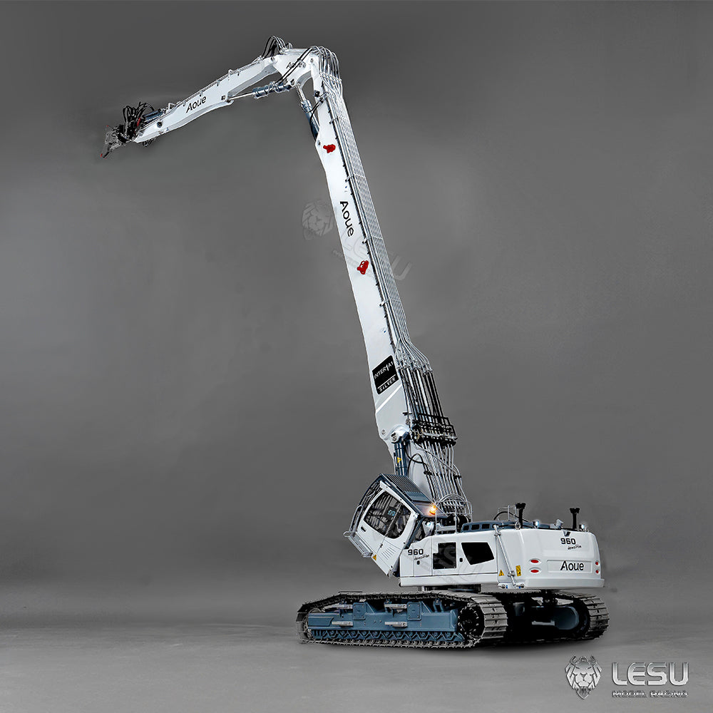 LESU 1/14 Fully Hydraulic Remote Control Model Simulation Excavator Aoue-LR960 Demolition Machine Excavator