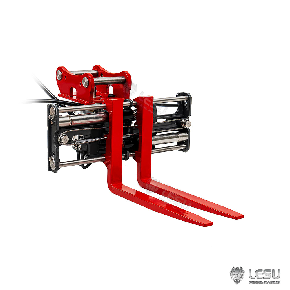 LESU 1/14 Engineering Hydraulic Metal Excavator Remote Control Model LESU Excavator Exclusive Hydraulic 270 Degree Rotating Fork AT-C0041