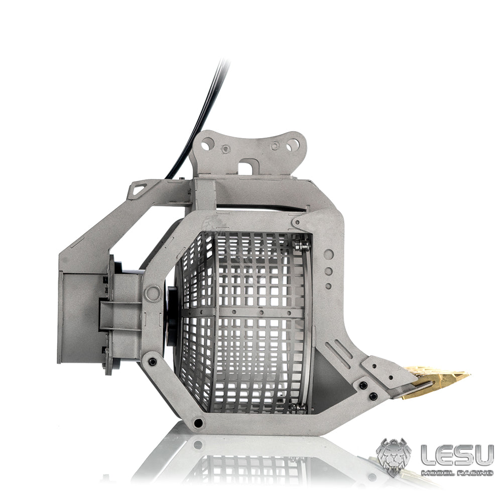 LESU 1/14 Excavator Model Quick Release Full Metal Hydraulic Motor Screen Bucket Accessory AT-C0018