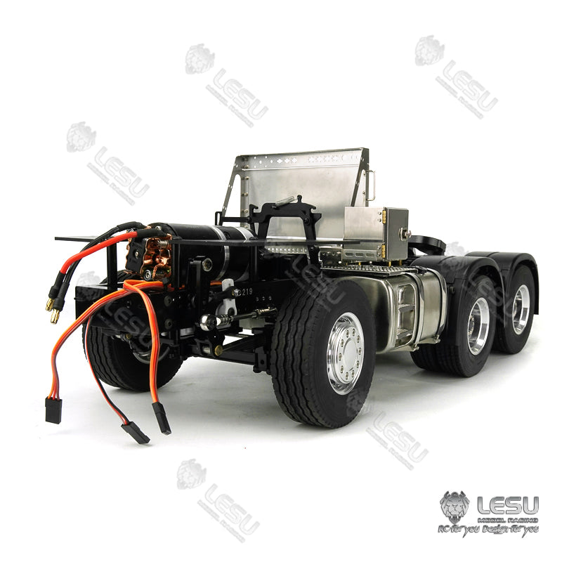 LESU1/14 Tamiya Truck MAN TGS Full Metal 6X4 Tractor Chassis Toy Model