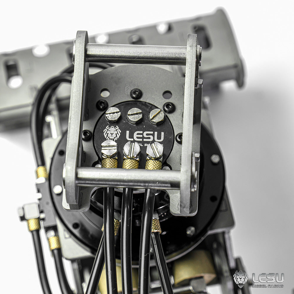 LESU 1/14 simulation hydraulic excavator PC360, wheel excavator, small short tail modified quick change hydraulic mechanical claw accessories