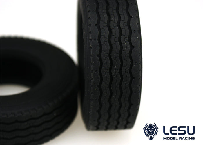 1/14 truck Tamiya tractor simulation striped road tire skin high quality rubber mud truck tire model LESU