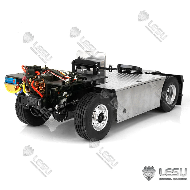 LESU 1/14 Truck Four Airbag Suspension Large Travel High Profile Scania 4X4 Tractor Chassis