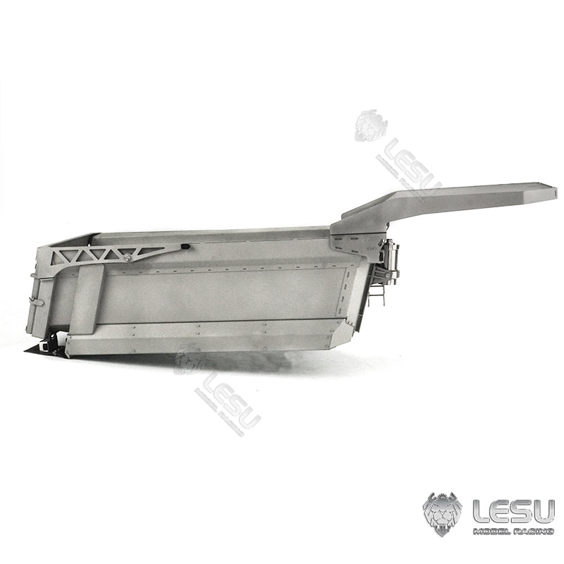 LESU 1/14 Tamiya truck remote control model toy hydraulic front cylinder 8*8 dump truck modified metal container