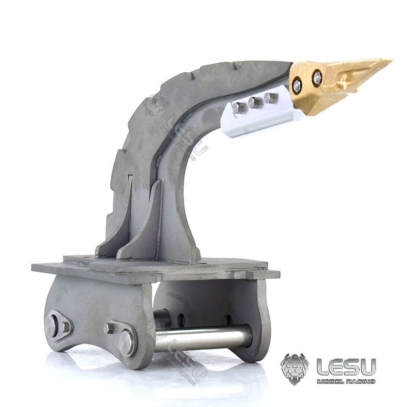 LESU 1/14 simulation hydraulic excavator PC360, wheel excavator, small short tail modified quick-detachable metal curved blade ripper attachment